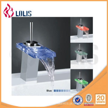 Torneira misturadora de lavatório de torneira de vidro com temperatura contemporânea (YL-8011)